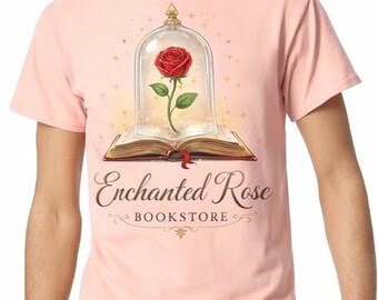 Enchanted Rose Book T-Shirt | Beauty and the Beast Inspired Graphic Tee