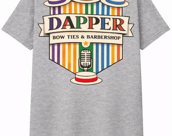 Vintage Barbershop Harmony T-Shirt – Dapper Style Main Street Tee – Retro Music Lover Shirt