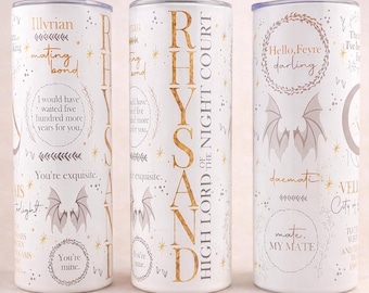 ACOTAR Rhysand 20oz/30oz Tumbler – Night Court Stainless Steel Cup
