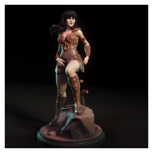 Warrior Princess SFW+NFSW STL File, 3D Digital Printing, Movie Characters, Figures