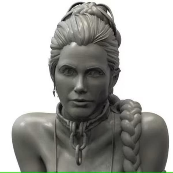 Slave Princess  STL File, 3D Digital Printing, Movie Characters, Figures