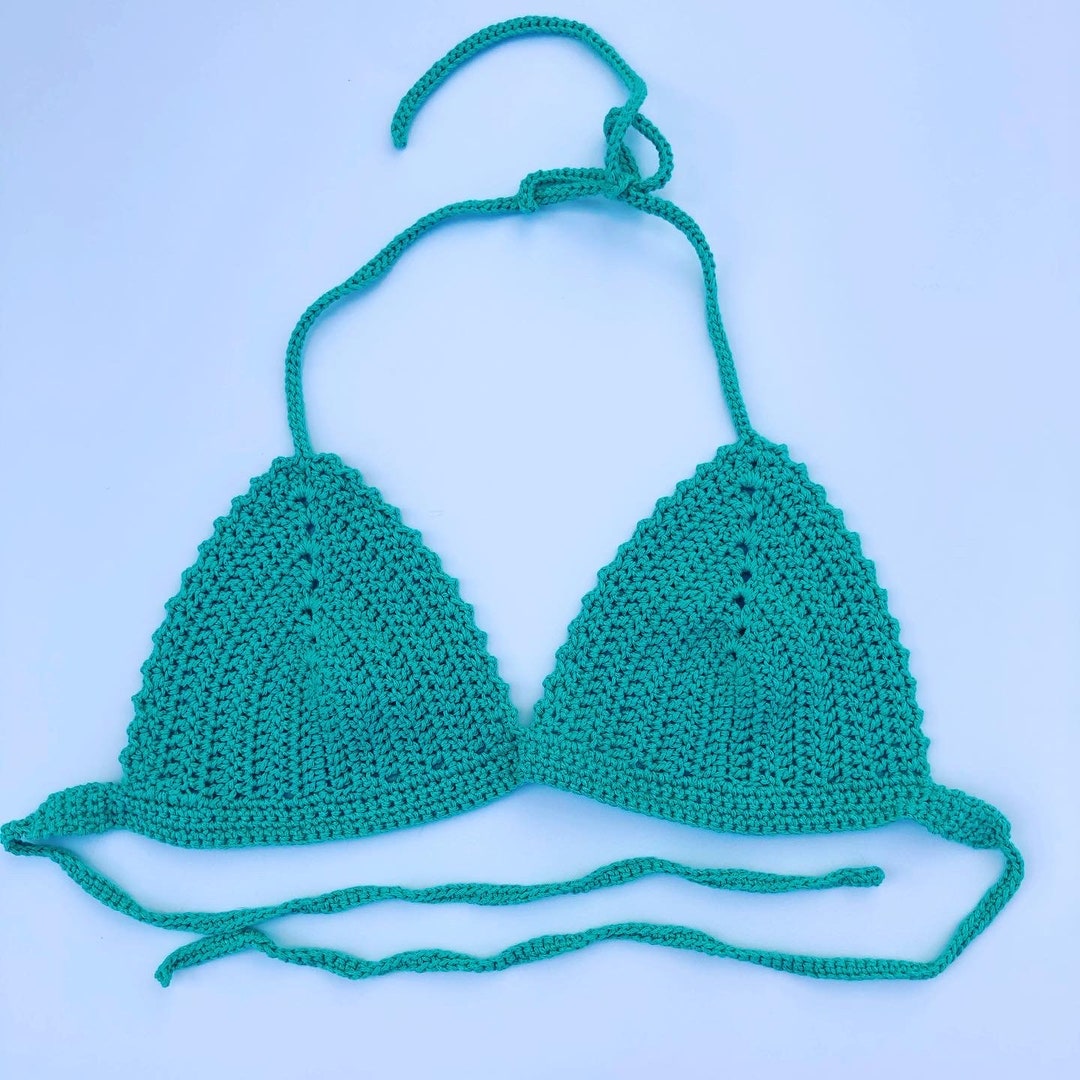 Handmade Crochet Bikini Bra Swimsuit Bralette Etsy
