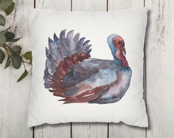 Thanksgiving Turkey Pillow Cover, Turkey Pillow Case, Fall Pillowcase, Fall Decor, Autumn Decor, Farmhouse Decor, Thanksgiving Decor