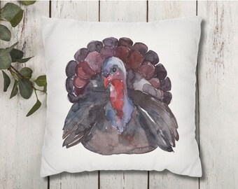 Thanksgiving Turkey Pillow Cover, Turkey Pillow Case, Fall Pillowcase, Fall Decor, Autumn Decor, Farmhouse Decor, Thanksgiving Decor
