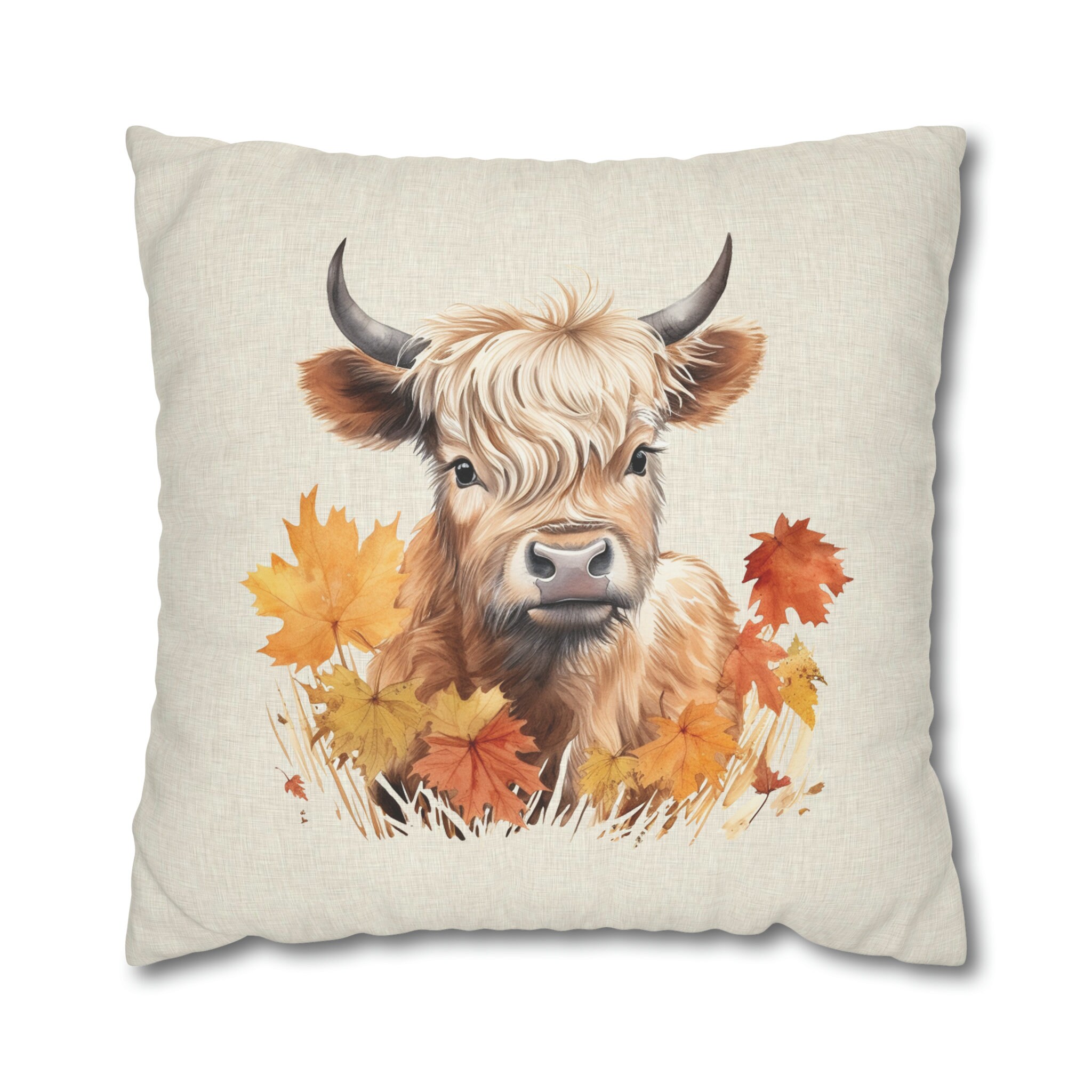 Highland Cow Pillow Cover Farmhouse Pillow Case Highland - Etsy
