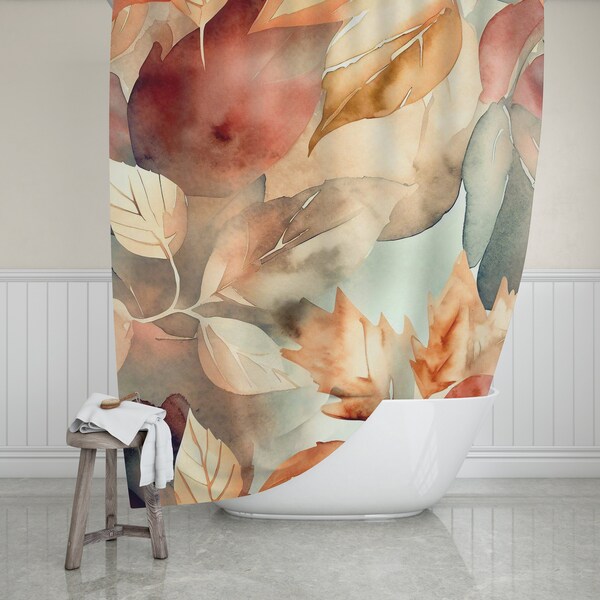 Fall Shower Curtain - Etsy