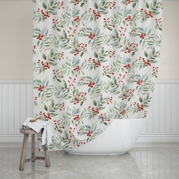 Christmas Shower Curtain - Etsy