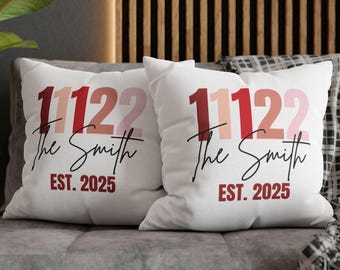 Personalized Family Zip Code Pillow: New Home Gift