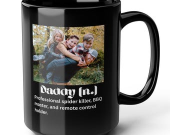 Personalized Photo Daddy Mug, Father's Day Gift, Funny Dad Definition