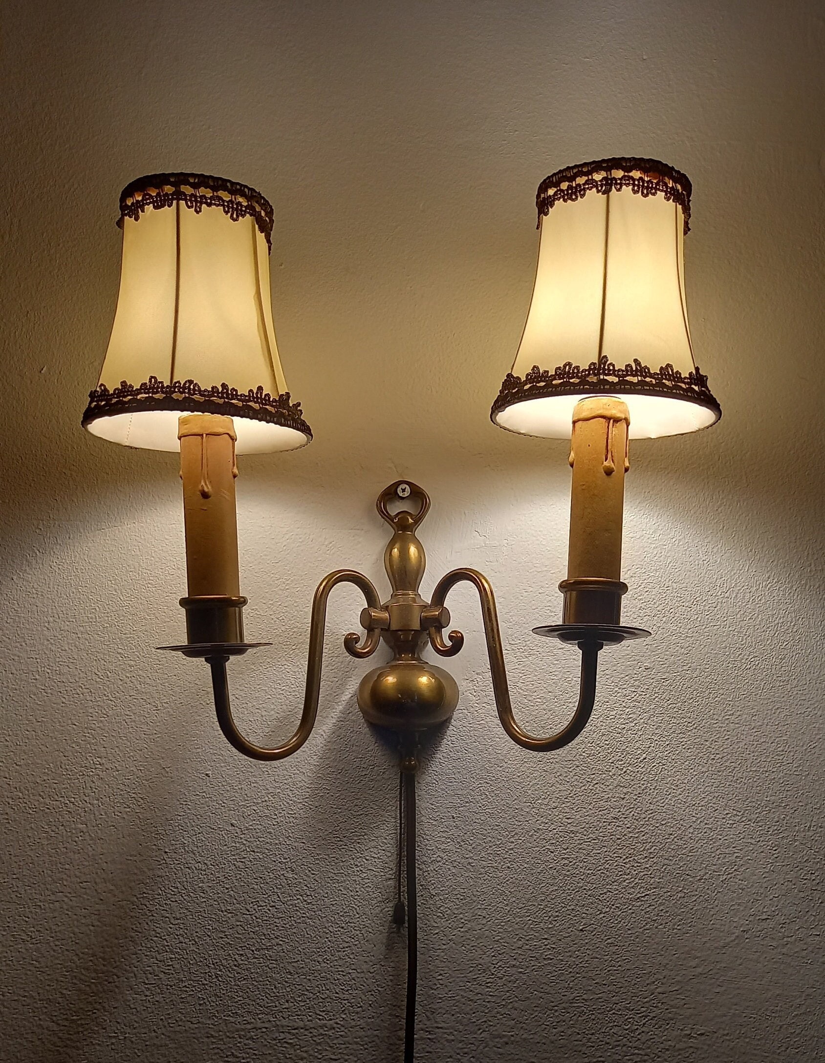 Bronze Old Dutch Wall Lamp 2-arms - Etsy
