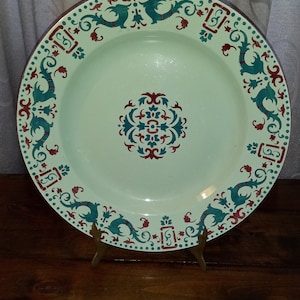 OPAQUE DE SARREGUEMINES Bowl and Plate