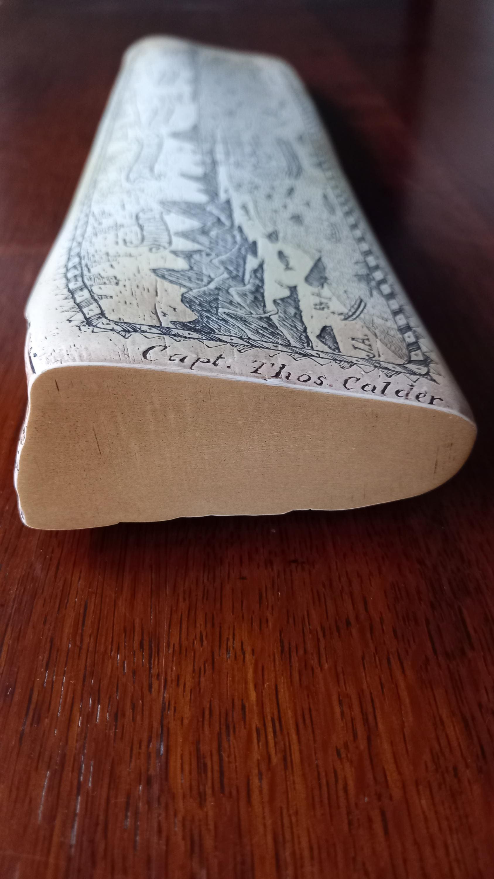 Vintage Whaling Faux Scrimshaw