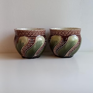 Pair of antique French planters Art Nouveau planters