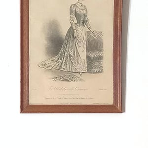 Antique French Fashion Print