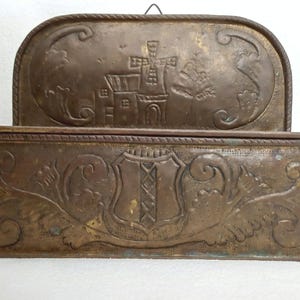 Antique Dutch Brass Candle Box