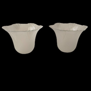 Vintage Frosted Glass Lamp Shades