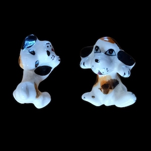 Miniature Puppy Pair, Mid-Century Collectibles