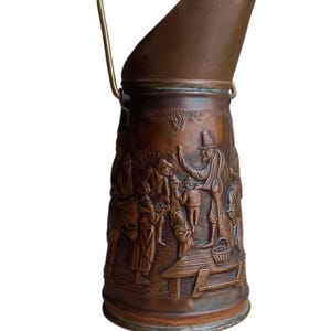 Antique Copper & Brass Coal Scuttle