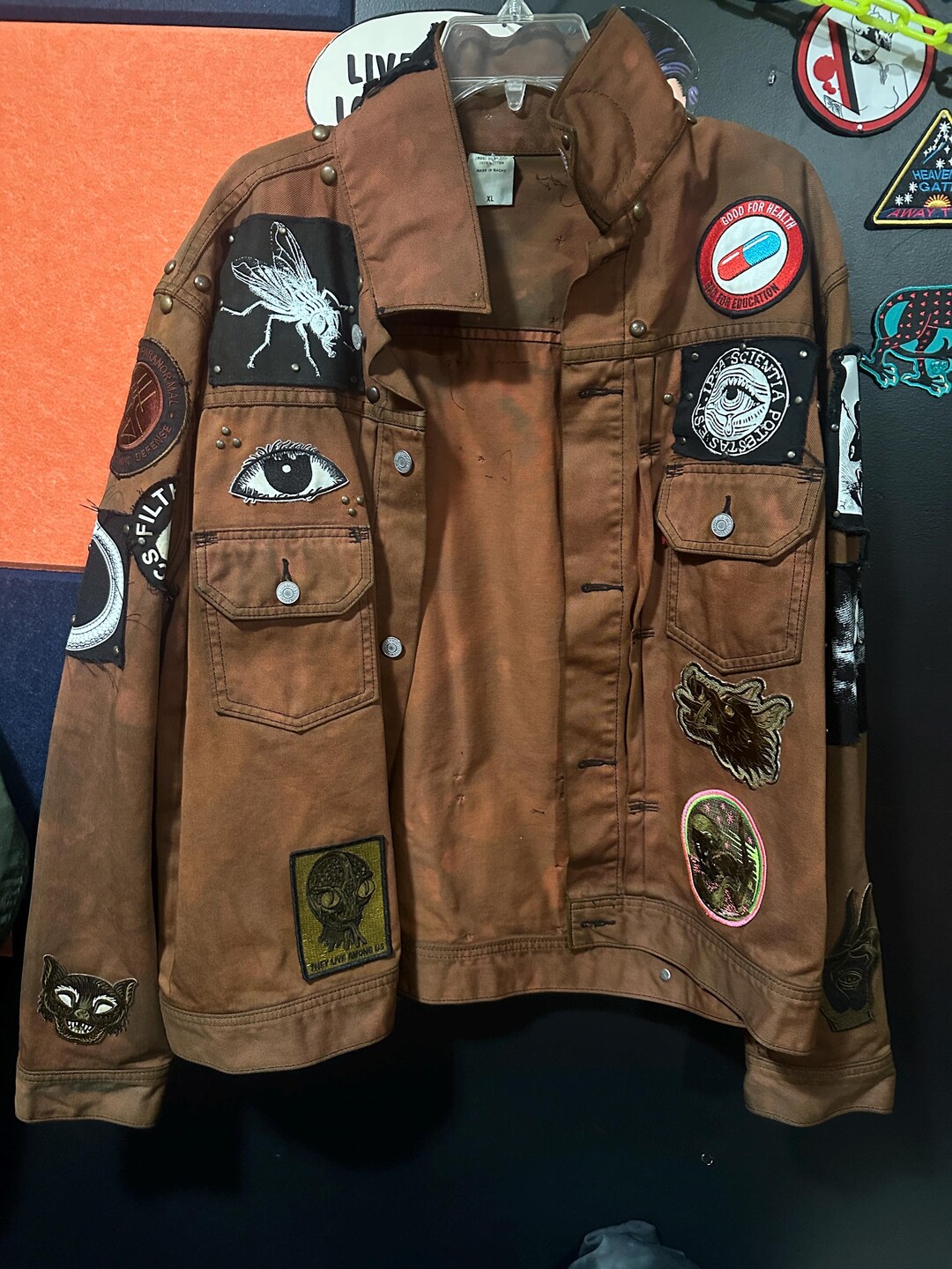 パッチワークブリーチデニムジャケット リーバイス XL “HISTORY