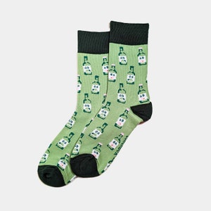 Calcetines Soju All-Night Crew / Calcetines divertidos / Calcetines de regalo / Regalo para papá