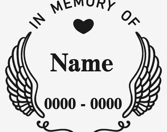 Personalized "In Loving Memory Of" Vinyl Window Decal - Car Memorial Tribute Sticker