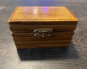 Vintage Santa Clara Ltd. 1830 Dovetail Cigar Box Storage San