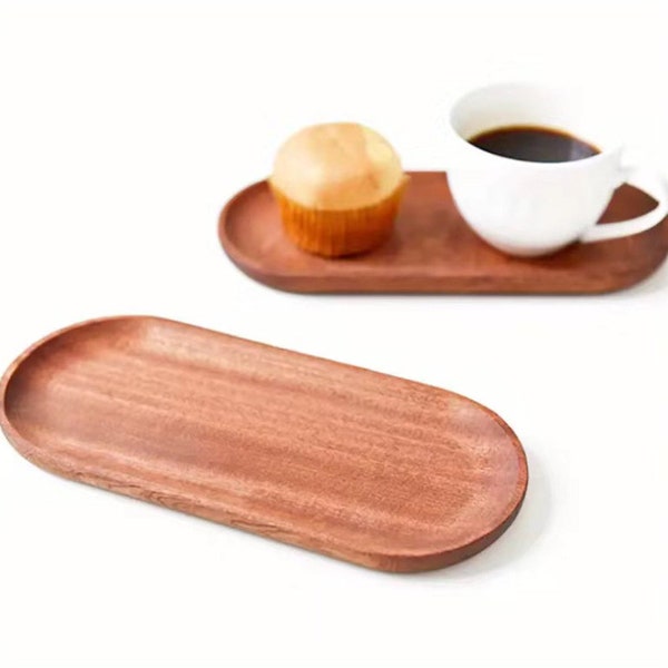 Acacia Wood Oval Wooden Platters for Food Holder/Bbq/Party Buffet Gift for anyone