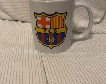 Barcelona FC Tasse. Barcelona Crest Fußball Barcelona Logo Kaffeebecher FCB