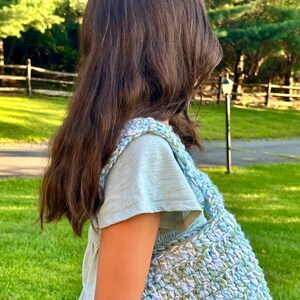 Handmade crochet shoulder bag
