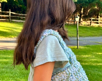 Handmade crochet shoulder bag