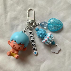 Alex Albon Inspired F1 Keychain | Formula 1 Beaded Keyring | Bag Charm