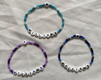 Williams Inspired F1 Beaded Bracelet
