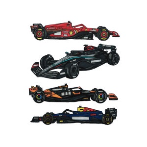 Formula 1 Car Stickers | Ferrari, Redbull, McLaren & Mercedes | F1 Grid