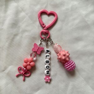 Alex Albon Inspired F1 Keychain | Formula 1 Beaded Keyring | Bag Charm
