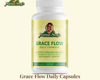 Grace Flow Women's Wellness Capsules | Botanical Self-Care Blend