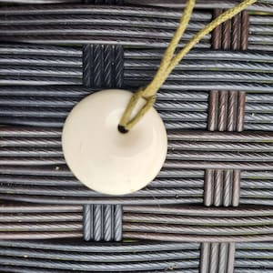 Plain bone carving pendant