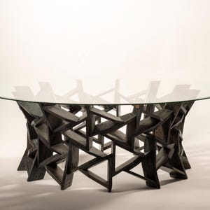 Unique Custom Glass Coffee Table - Round OR Square Glass available - #Glass Coffee Table,Glass Table,Square Glass Coffee Table,Round Table.