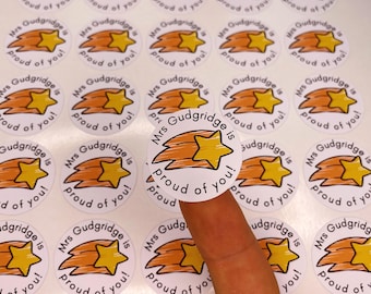 X40 Adesivi personalizzati per insegnanti / Acquista cinque fogli e ricevi il sesto gratis! / Abbina e abbina / Adesivi premio / Insegnanti / Adesivi per la classe