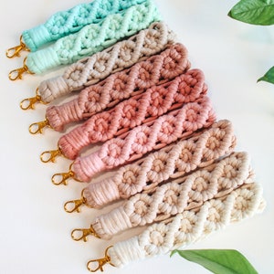 Pulsera Boho / Pulsera de Macramé / Pulsera de Diamantes / Llavero / Accesorios de Macramé / Pulsera Gruesa / Regalos para Ella