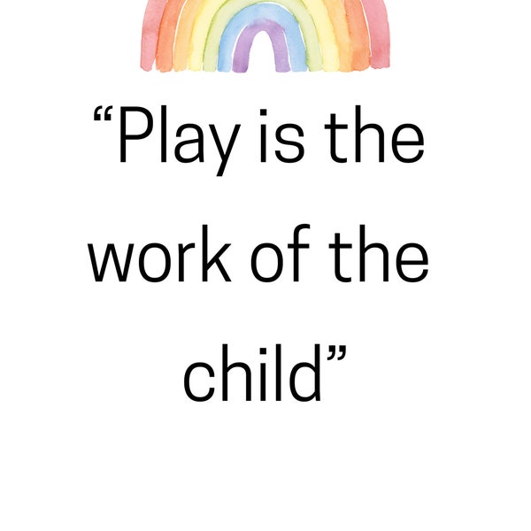 Rainbow Maria Montessori quote