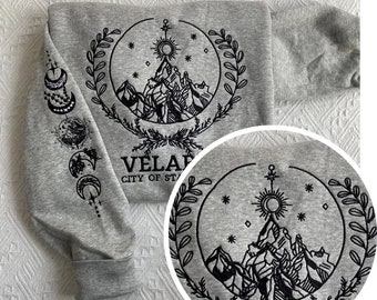 Velaris Embroidered Shirt,Velaris City Of Starlight Embroidered Sweatshirt, The Night Court Shirt,SJM sweater,City of Starlight ACOTAR Shirt