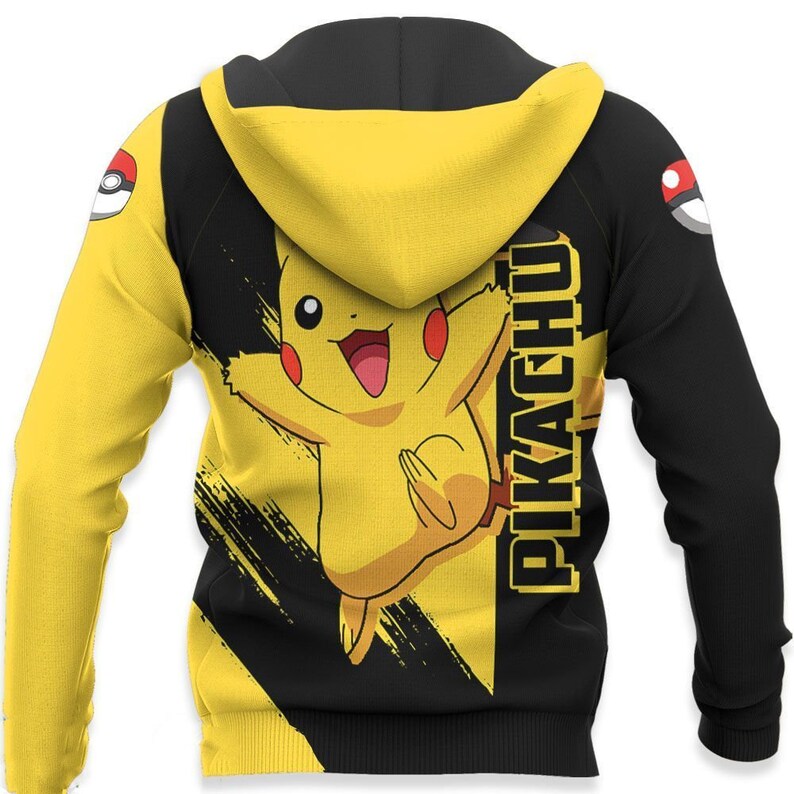 Pokemon pikachu pullover hoodie Clearance