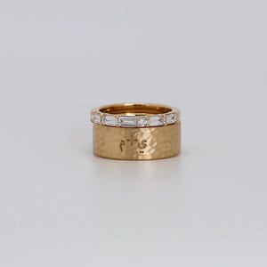 Morse Code Diamond Initials Band | A Unique & Meaningful Custom Ring