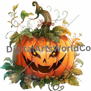 Transparent Halloween Pumpkin png,  Jack- O -Latern Clipart Digital Download, Spooky Jack' O Latern png , Spooky Season png, pumpkin png