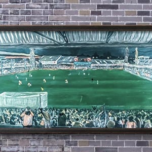 Luton Town Football Painting Print Art; Kenilworth Road Stadium