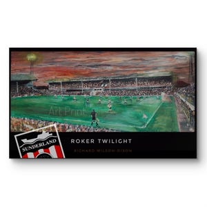 Sunderland Roker Park. Painting Art Print