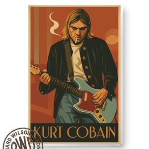 Kurt Cobain Metal Sign Wall Decor | Art Deco