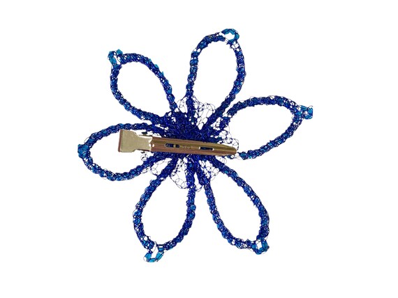 Lisa Toland hand crocheted hair clip - image 2