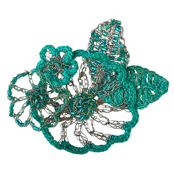 Lisa Toland hand crocheted hair clip