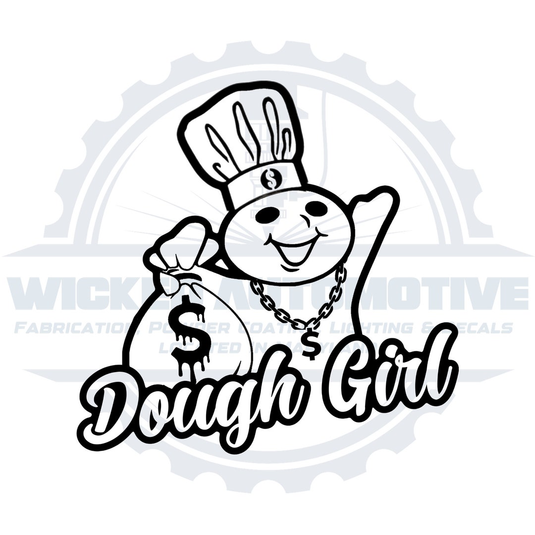 Dough Girl Decal Car Decal Truck Decal Etsy